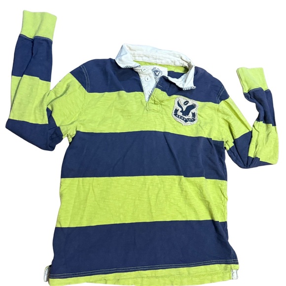 American Eagle Outfitters Other - American Eagle Vintage Y2K Rugby Shirt Mens L Striped Long Sleeve Cotton‎